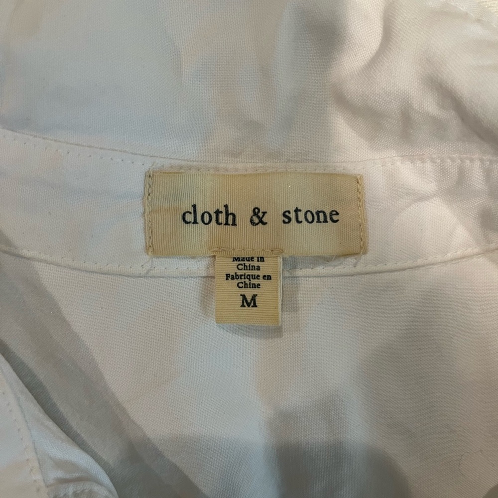 Cloth & Stone Cream Tencel Top